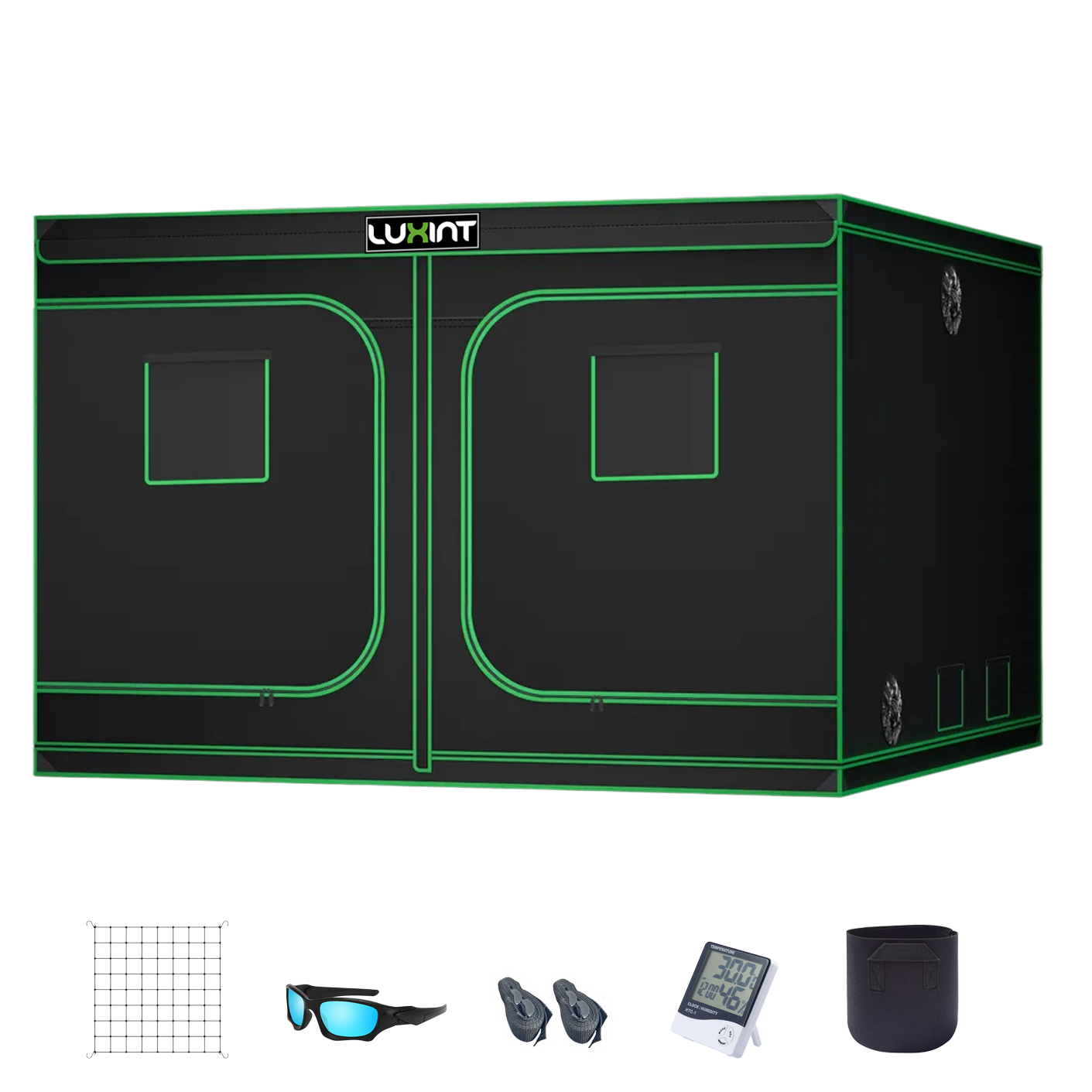 Grow Tent 8x8, 16-20 Plants Use, 600D Light-proof Oxford, 96″ x 96″ x 80″, For Indoor Plants Growing