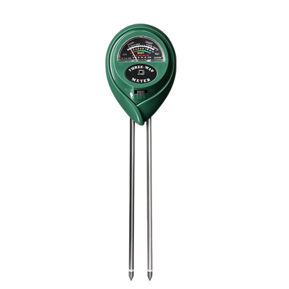 3 in 1 soil tester, soil ph tester for garden plants, tester soil detects moisture, pH and light.
