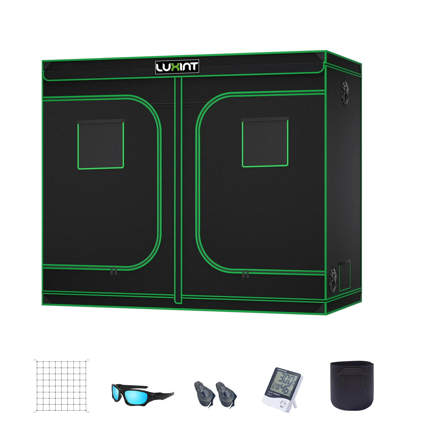 Grow Tent 8x4, 8-14 Plants Use, 600D Light-proof Oxford, 96″ x 48″ x 80″, For Indoor Plants Growing