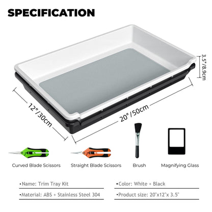 Best bud trimming tray with micron screen, LUXINT plant trimming tray for weed