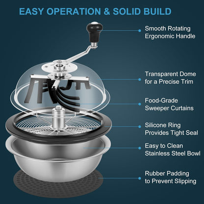 Bowl bud trimmer, leaf bowl trimmer for small batch wet and dry plant trimming