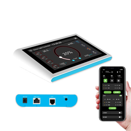 LUXINT Smart LED Grow Light Controller – 0-10V Dimming & Daisy-Chained, Sunrise/Sunset, Timing, 4-Channel Spectral Control