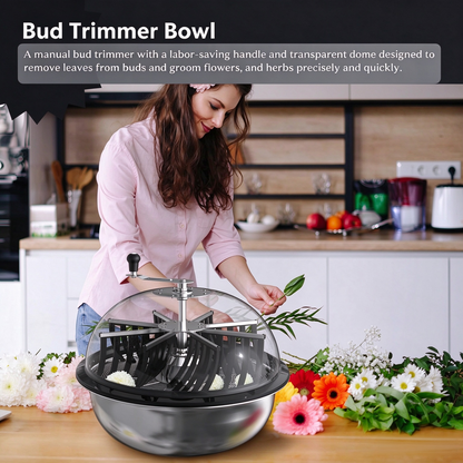 LUXINT bowl trimmer, electric bud leaf bowl trimmer for wet or dry bud trimming