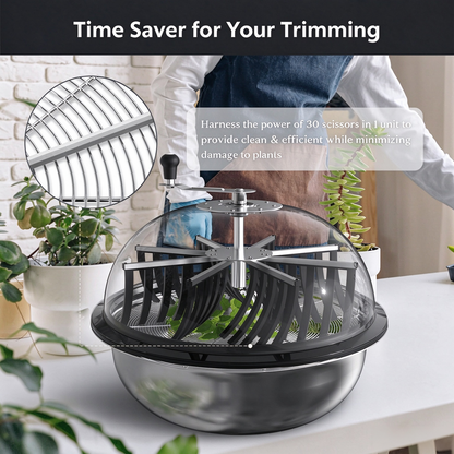 LUXINT bowl trimmer for weed, bud bowl trimmer video leaf bowl trimmer for plant trimming