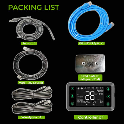 All in one hydroponic smart grow tent controller real-time data logging temperature humidity sensor display