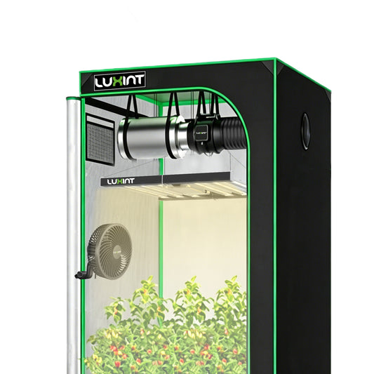 All in one hydroponic smart grow tent controller real-time data logging temperature humidity sensor display