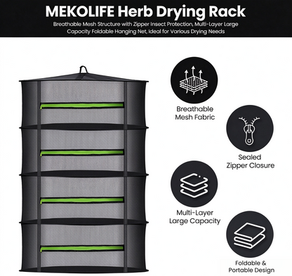 Drying rack for herbs and flowers, metal herb drying rack for indoor harvest