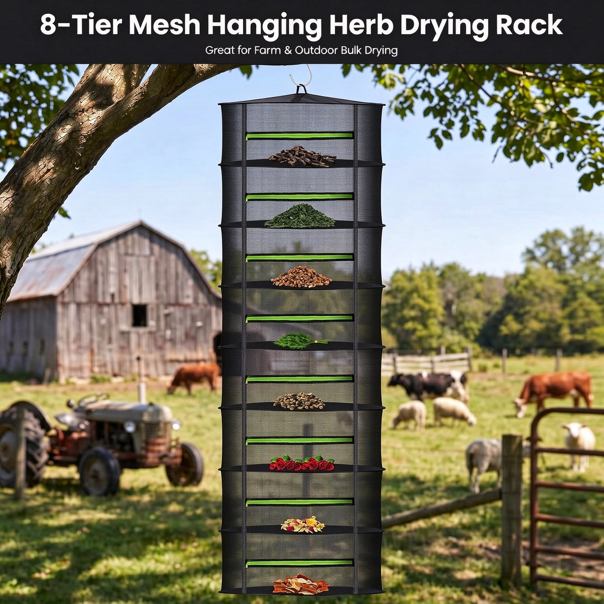 Collapsible mesh drying rack, mesh clothes drying rack great for home laundry and food dehydration