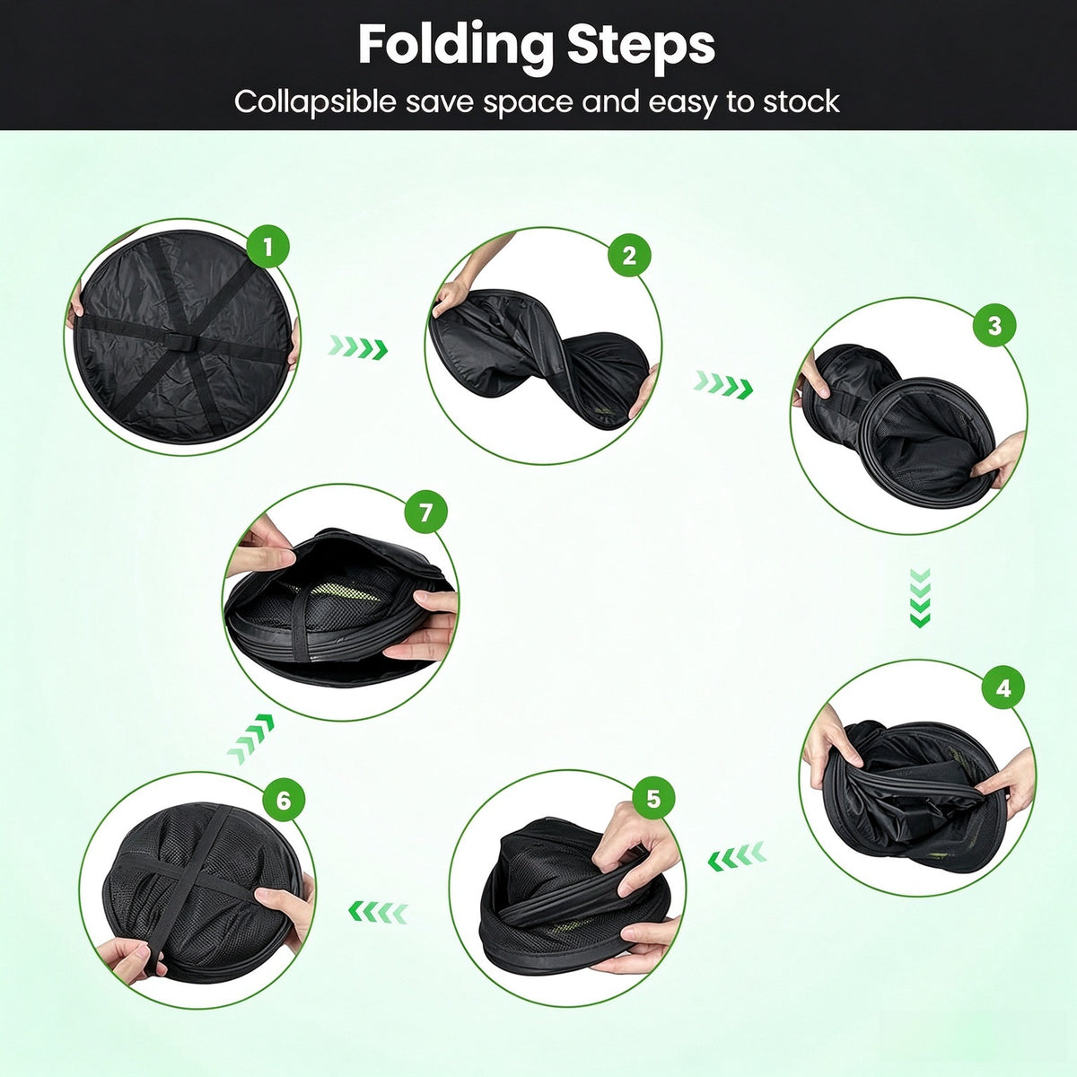 Foldable collapsible mesh drying rack, flat mesh drying rack for clothes and food drying